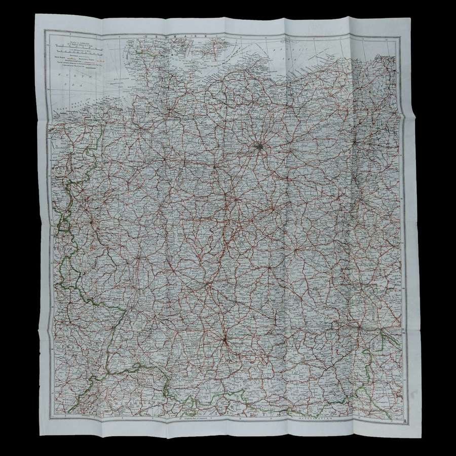 RAF escape and evasion map, paper, sheets A/C