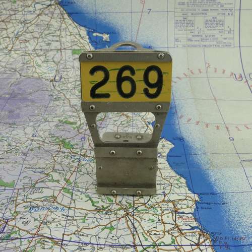RAF operations room raid designation plaque '269'