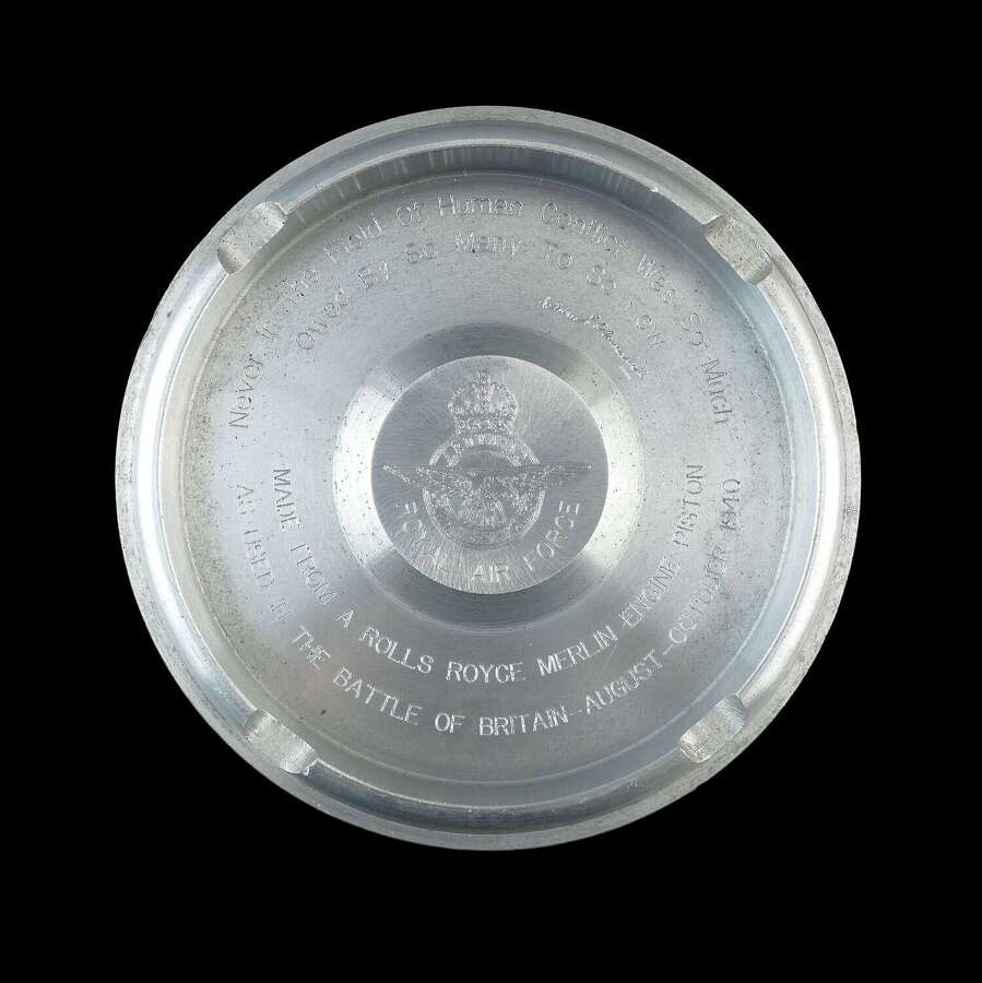 Battle of Britain 'Merlin' engine piston ashtray